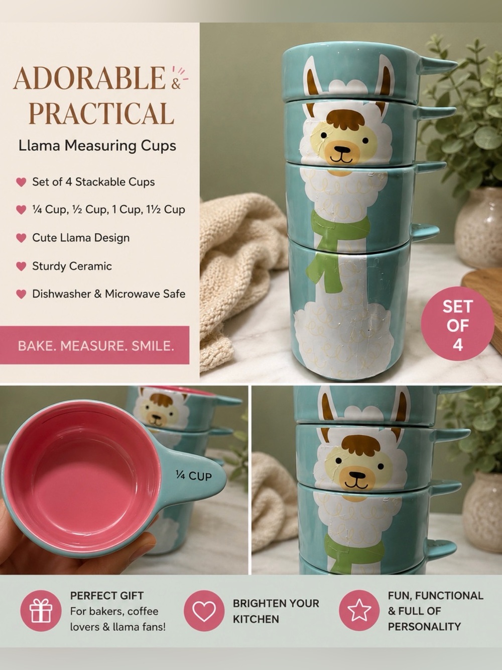 Llama Measuring Cups